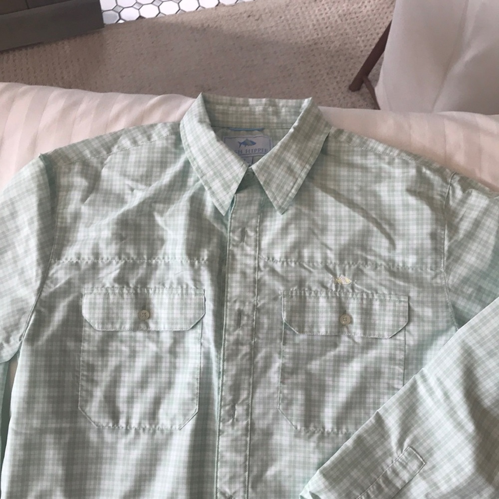 Fish Hippie. Size medium. Button down.